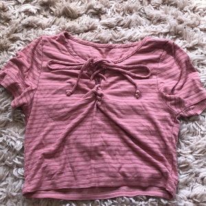 Pink crop top